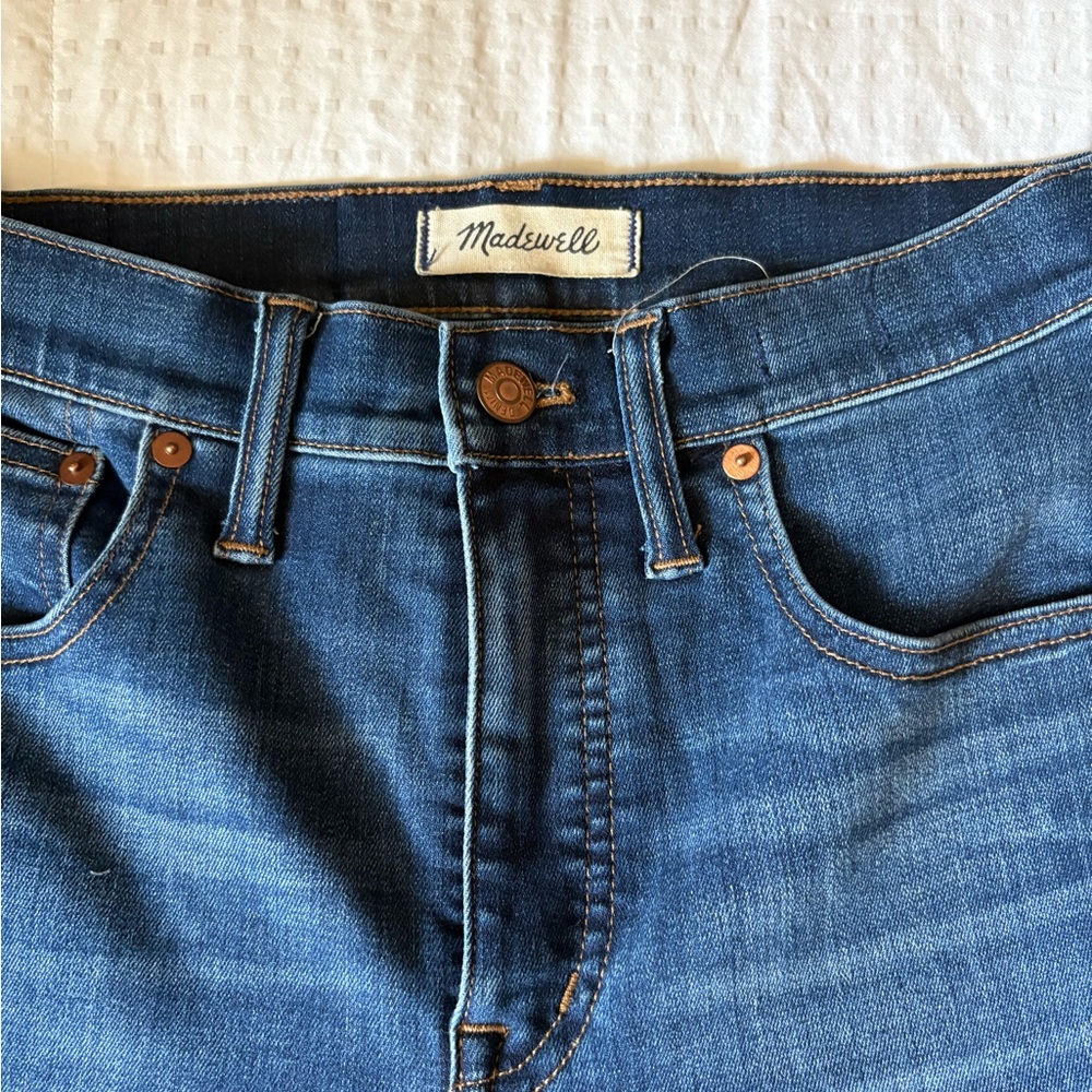 Madewell 10 inch high rise Skinny 27 Blue Jeans Classic Denim